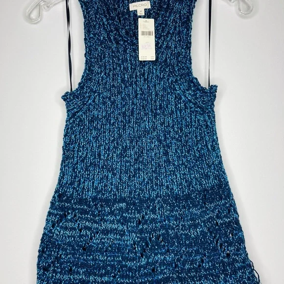 Pilcro Blue Knit Sweater Tank Top size M - Picture 2 of 5